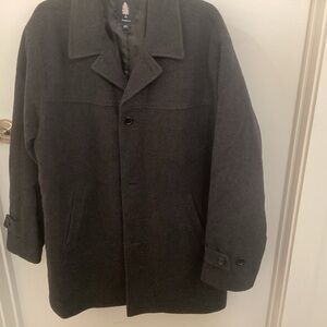Roundtree & Yorke Dark Gray wool Pea Coat